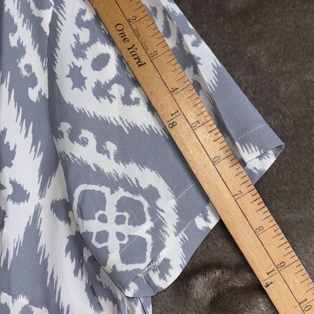 Lulus Shift Mini Dress Womens Small Give Me a Print Light Slate Gray Round Neck - Picture 9 of 12